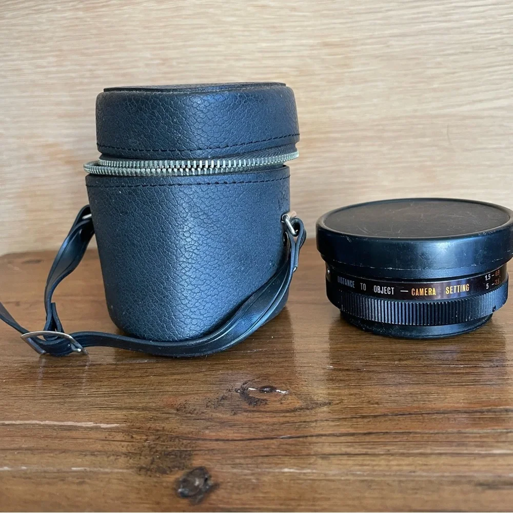Yashikor Vintage 70s AUX Telephoto 1:4 Lens Adapter Y912 with Case
